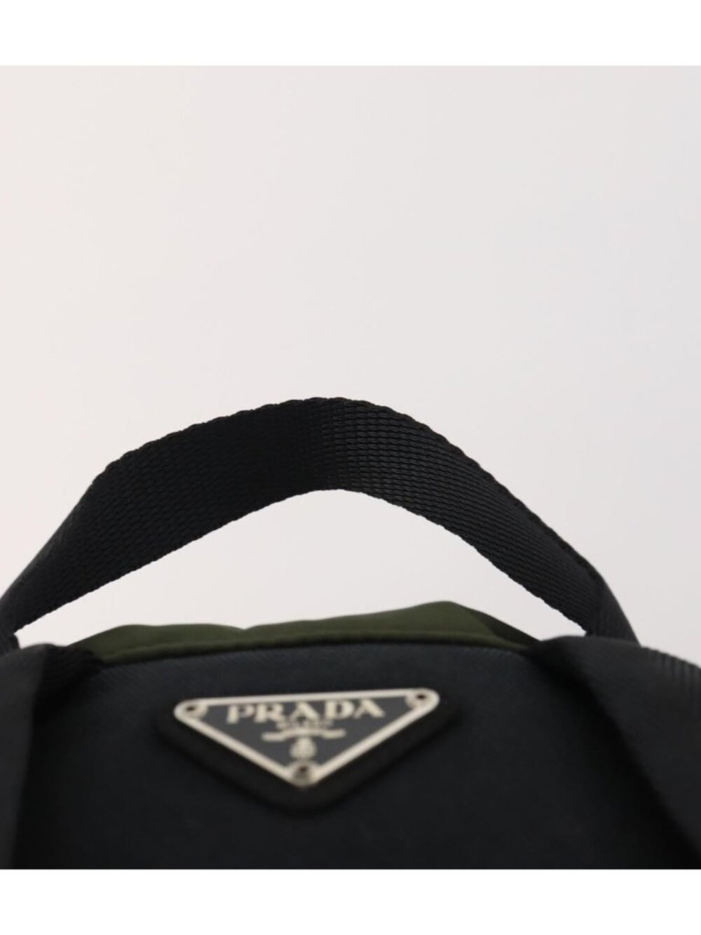 PRADA Backpack Nylon Green Silver - Picture 5 of 16